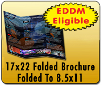 17x22 Folded Brochure - Direct Mail | Cheapest EDDM Printing