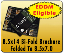 8.5x14 Folded Brochure - Direct Mail | Cheapest EDDM Printing