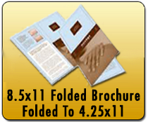 8.5x11 Folded Brochure EDDM Printing