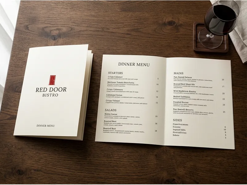 11″ × 17″ Brochures / Menus