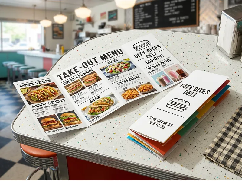 11″ × 25.5″ Brochures / Menus