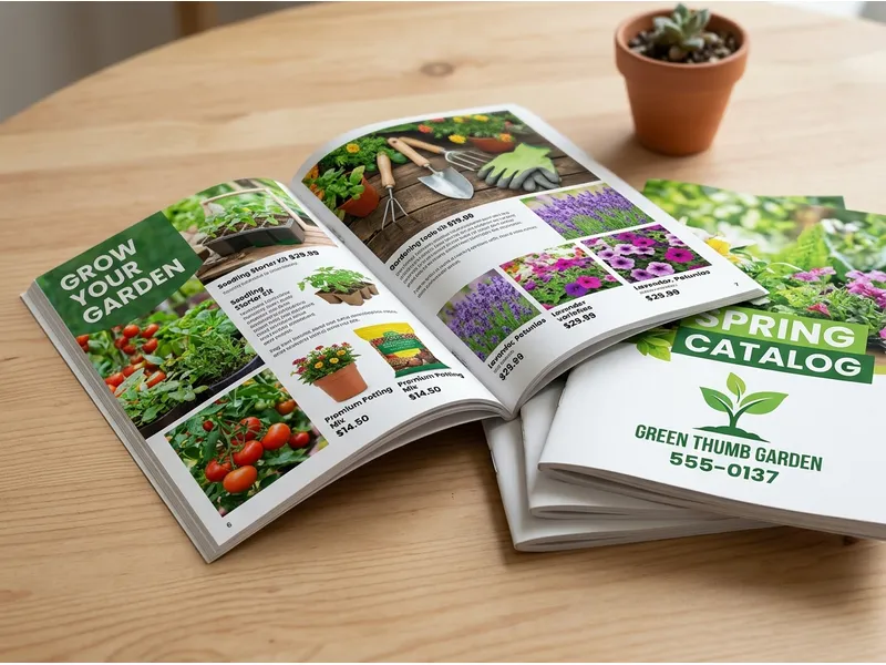 5.5″ × 8.5″ Catalogs · Saddle Stitched