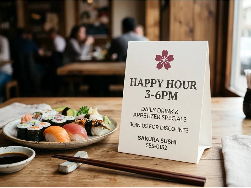 4.25″ × 6″ Finished · 4.25″ × 16.25″ Flat Table Tents